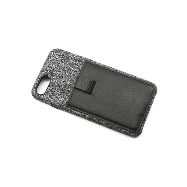 iPhone Plus Card Pocket Linen&Leather Case