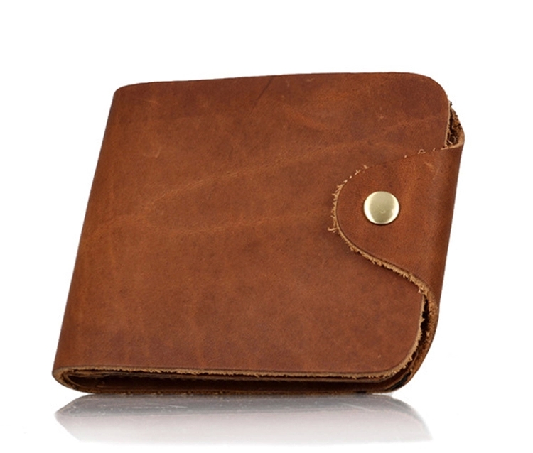 Good quality popular small genuine cow leather wallet men