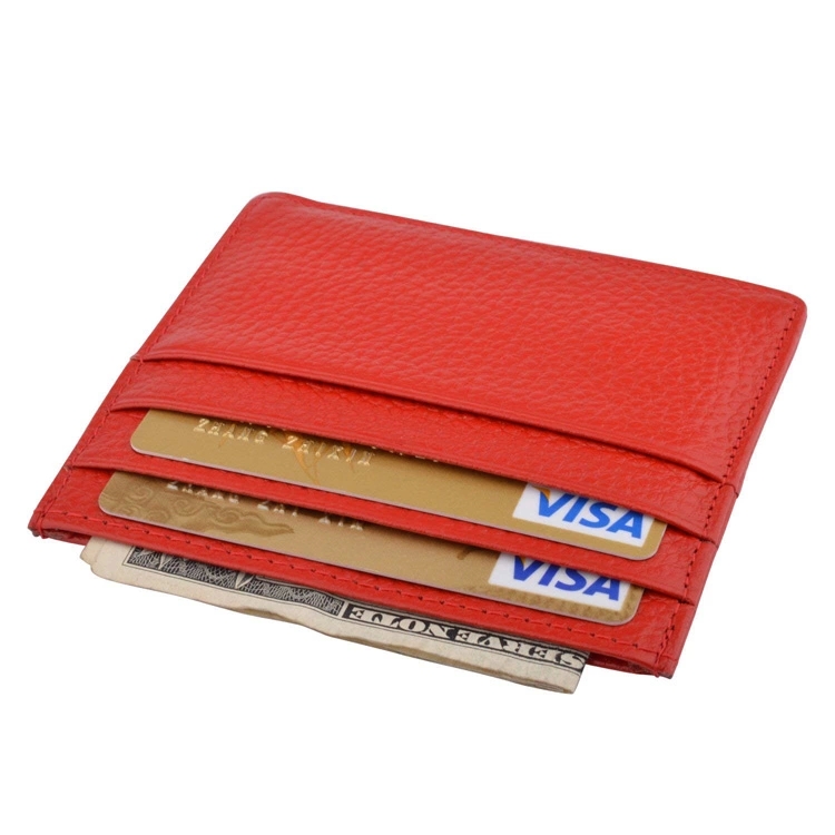 Custom Genuine Leather Business Credit Card Holder
